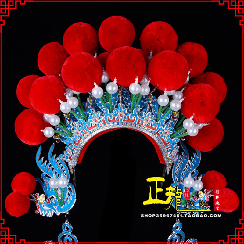 砀山戏曲盔帽武旦穆桂英花木兰女将 中档七星帽
